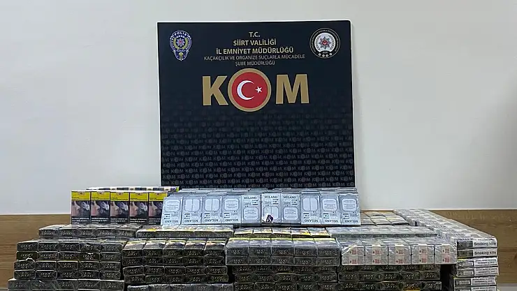 Siirt'te Kaçakçılık ve Organize Suçlara Karşı Mücadele Kararlılıkla Devam Ediyor