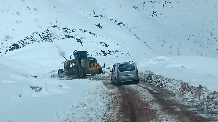 Siirt'te Karda Mahsur Kalan Araçlar Kurtarıldı