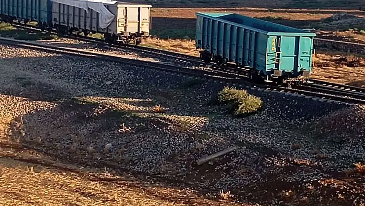 Son Dakika: Kurtalan'da Yük Treninin Bir Vagonu Raydan Çıktı