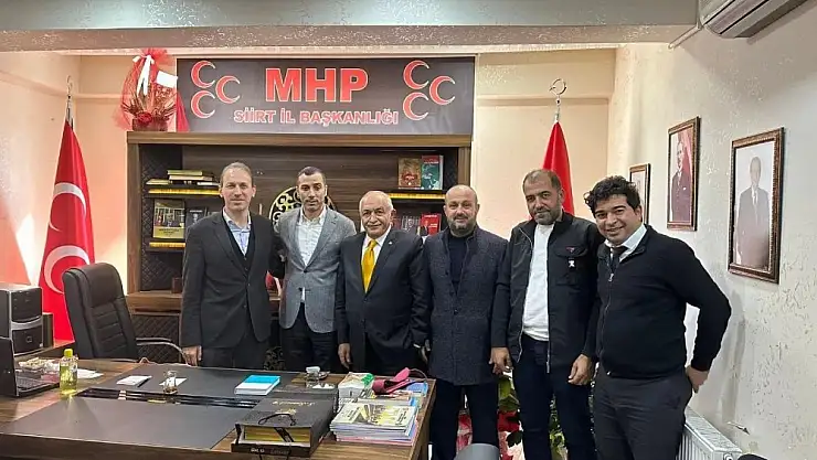 STSO HEYETİNDEN MHP İL BAŞKANI TÜKENMEZ'E HAYIRLI OLSUN ZİYARETİ