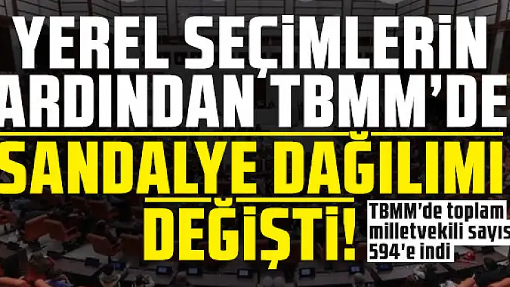 TBMM Üye Sayısı 594'e Düştü
