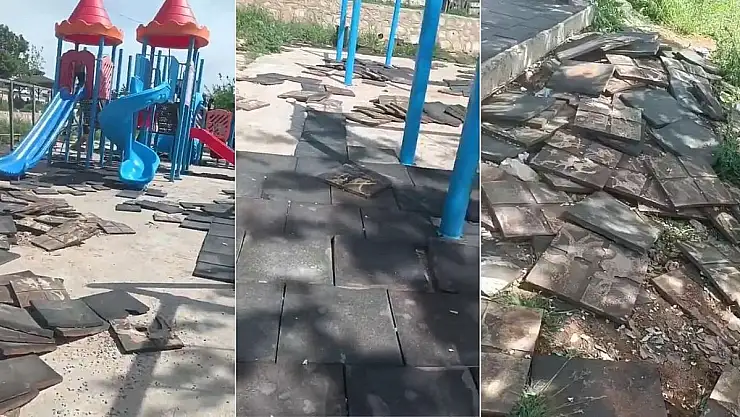 Tillo Tabiat Parkı'ndaki Oyun Alanı Bakımsızlıktan Harabeye Döndü!