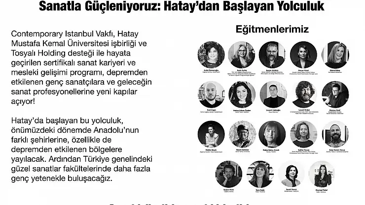 Tosyalı'dan Deprem Bölgesi Hatay'da Genç Sanatçılara Anlamlı Destek