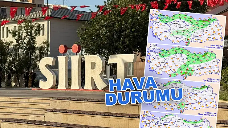 Türkiye'nin Çoğu Yağışlı, Siirt Güneşli! Siirt Hava Durumu
