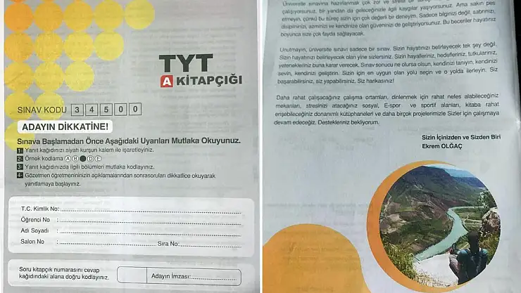 TYT Deneme Sınavında AKP Propagandası İddiası