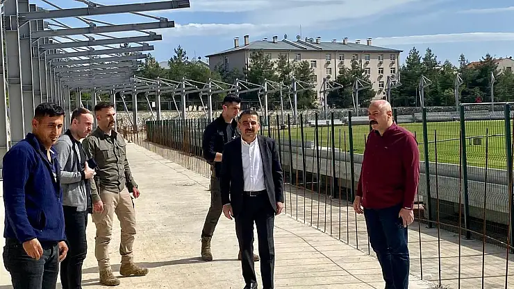 Vali Hacıbektaşoğlu, Yenileme Çalışmaları Devam Eden Atatürk Stadı'nda İncelemelerde Bulundu