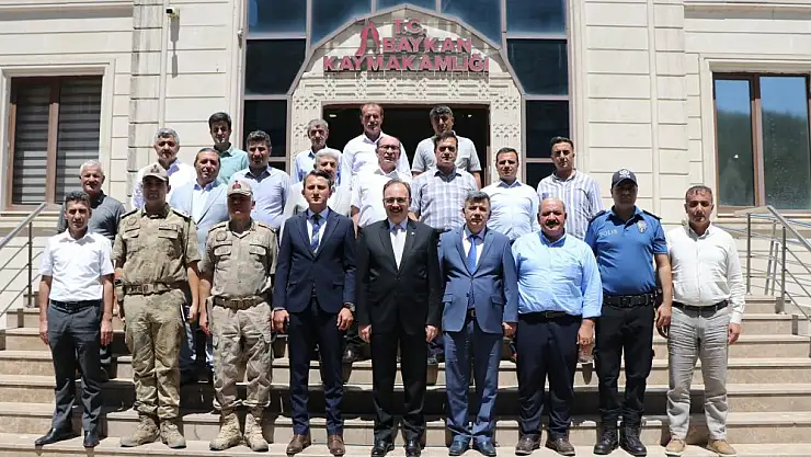 Vali Kızılkaya'dan Baykan Kaymakamı Özcan'a Hayırlı Olsun Ziyareti