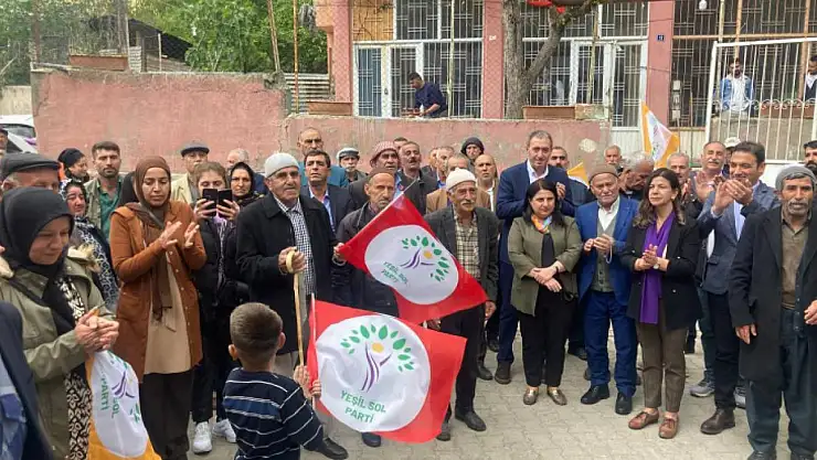 YEŞİL SOL PARTİ ŞİRVAN'DA SEÇİM BÜROSUNU HALAYLARLA AÇTI!