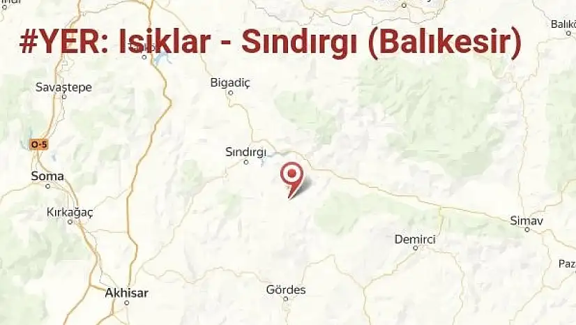 Balıkesir Sındırgı'da 4.6 büyüklüğünde deprem