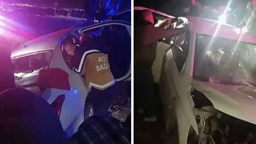 Batman–Siirt yolunda bariyerlere çarpan otomobilde 3 kişi yaralandı