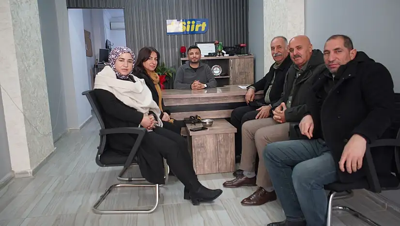 Eş başkanlardan Artı Siirt Haber Ajansı'na ziyaret