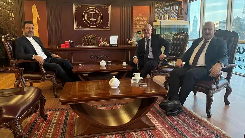 Fevzi Sevgili ve Cevher Çiftçi Ekrem Olgaç'ı ziyaret etti