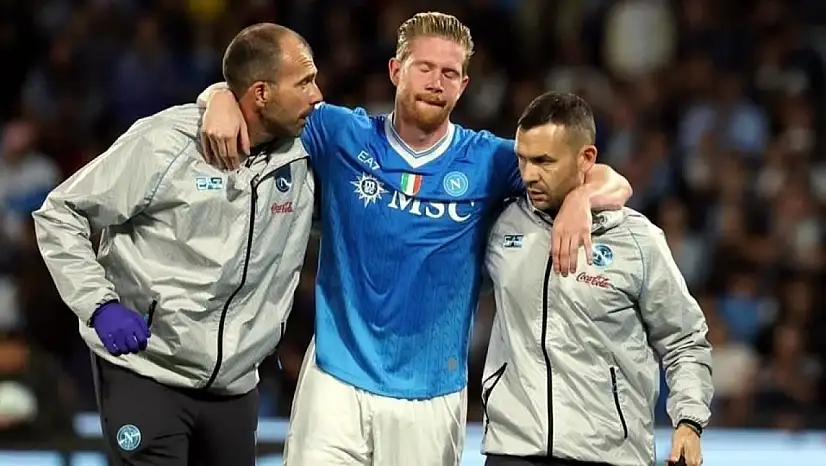 Napoli'ye Kötü Haber: Kevin De Bruyne 3-4 Ay Sahalardan Uzak Kalacak
