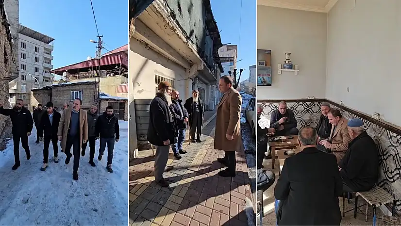 Pervari Belediyesi'nden sahada kar mesaisi ve halk ziyareti