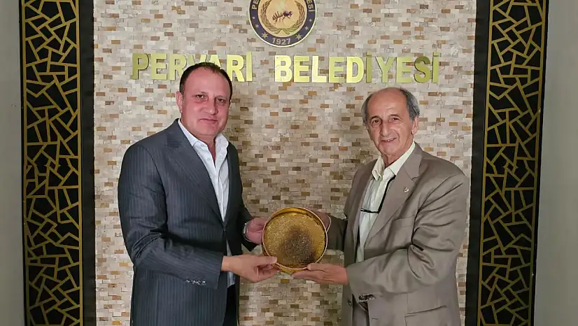 Pervari'nin Eski Kaymakamı Kemal Baykal'dan Belediye Başkanı Tayyar Özcan'a Ziyaret