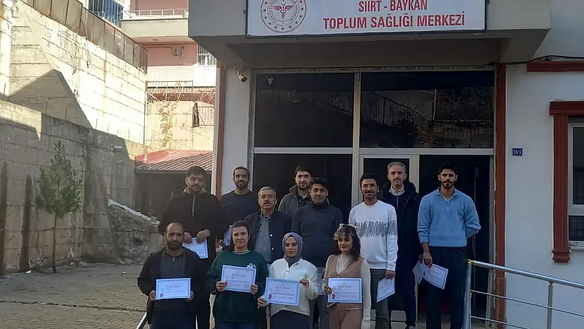 Siirt Baykan'da iş sağlığı ve güvenliği eğitimleri tamamlandı