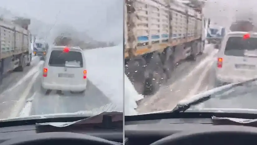Siirt-Bitlis kara yolu kar sonrası ağır tonajlı araçlara yeniden ulaşıma açıldı