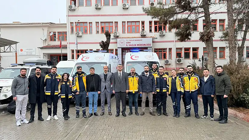Siirt'e 112 Acil Sağlık Hizmetleri için 2 yeni ambulans tahsis edildi