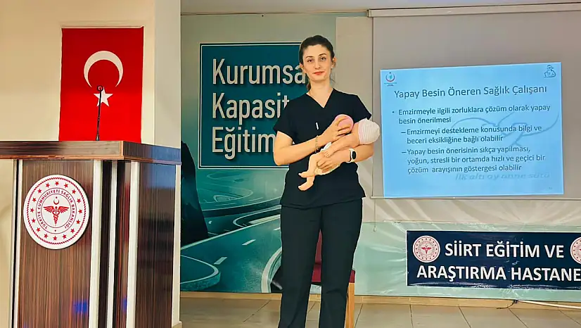 Siirt Eğitim ve Araştırma Hastanesi'nde 'Anne Sütü ile Beslenme ve Emzirme' Eğitimi Düzenlendi