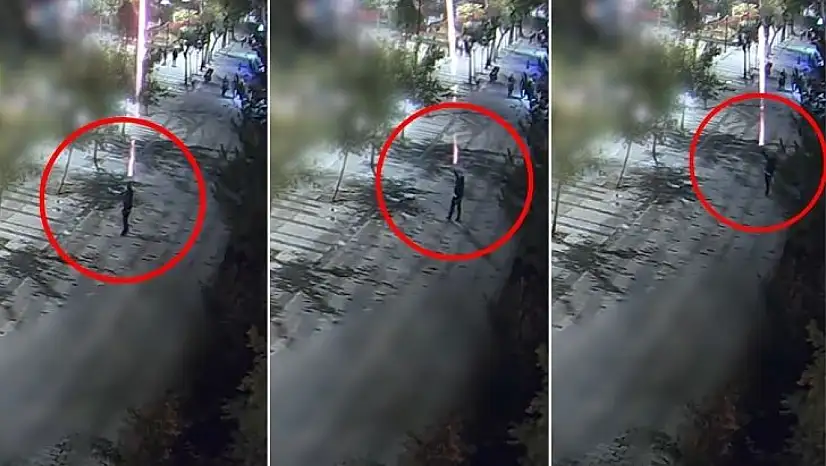 Siirt Güres Caddesinde Havai Fişek Atan Şahsa Ceza Kesildi