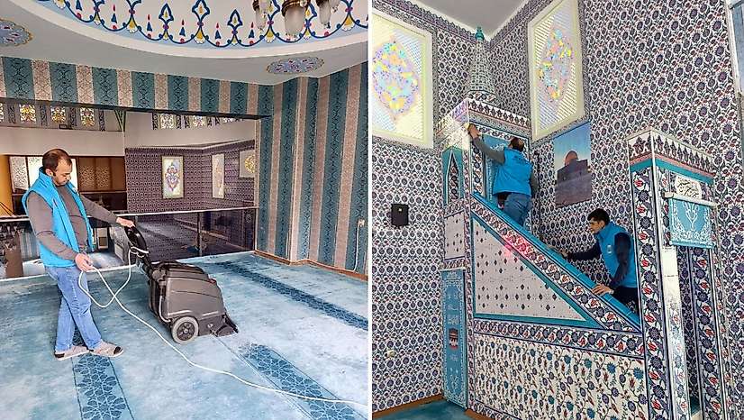 Siirt'te Camiler Bahara Hazırlanıyor: Kapsamlı Temizlik Başladı