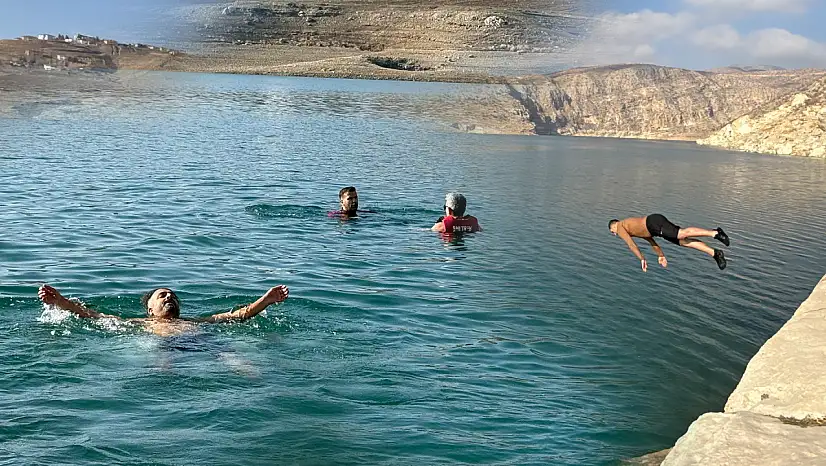 Siirt'te Doğaseverler Aralık Ayında Botan Vadisinde Suya Girdi