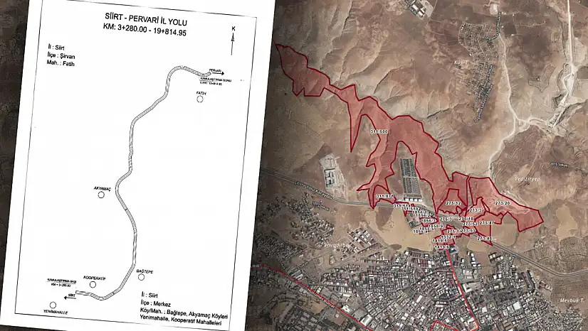 Siirt'te Geniş Kapsamlı Acele Kamulaştırma Kararı: Onlarca Parsel Listede