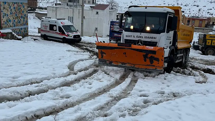 Siirt'te hastalanan minik çocuklar için ekipler seferber oldu