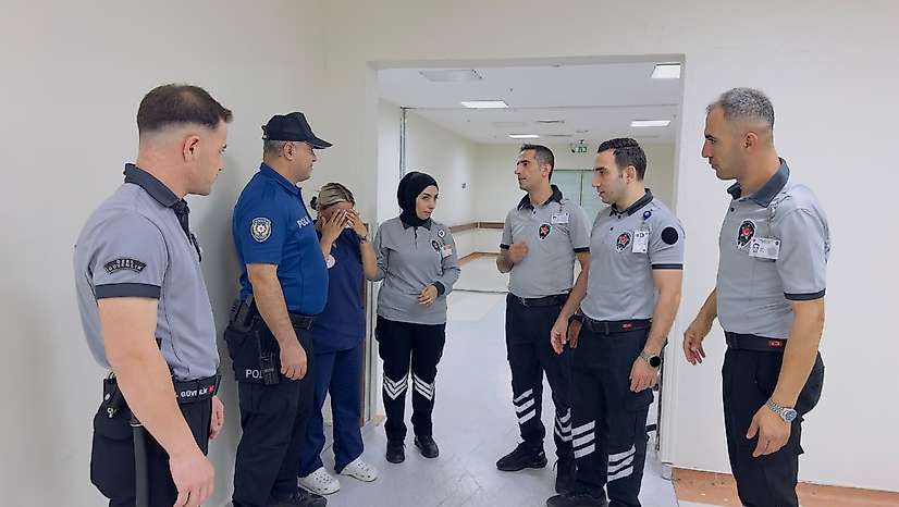 Siirt'te Hastanede Bebek Kaçırma Tatbikatı Gerçekleştirildi