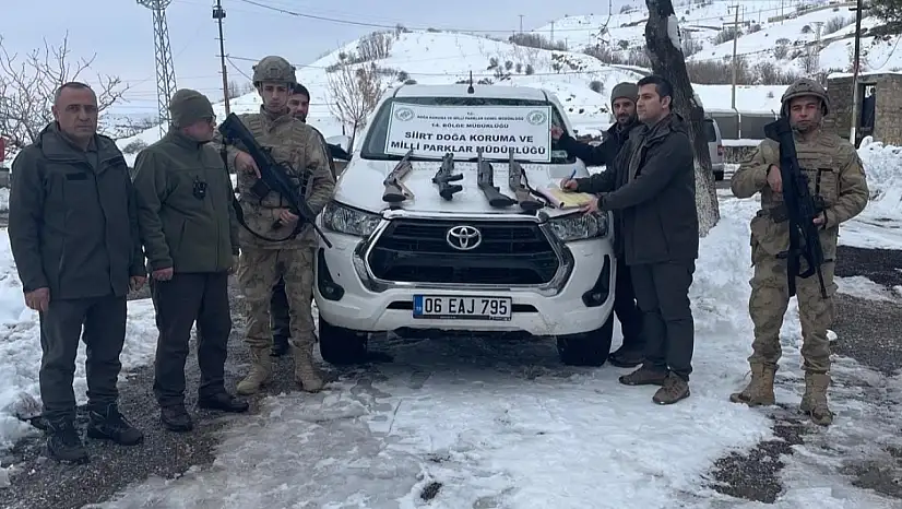 Siirt'te kaçak avcılığa geçit yok: 4 kişiye 77 bin TL ceza