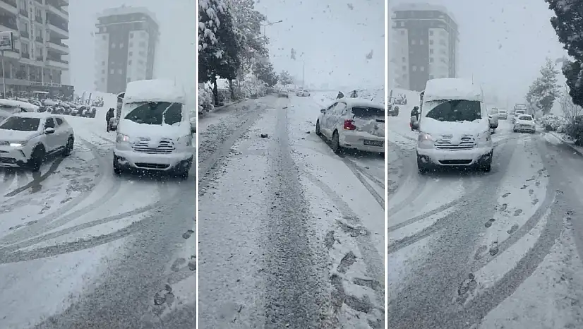 Siirt'te kar trafiği kilitledi: Araçlar yolda kaldı, belediye otobüsleri ilerleyemedi
