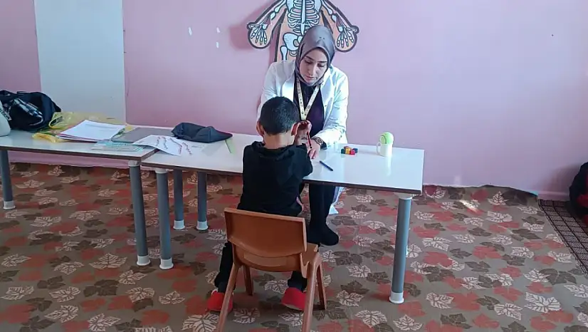 Siirt'te köy okullarında öğrencilere gelişim taraması yapıldı