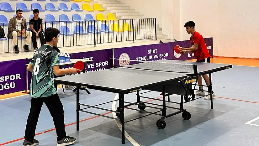 Siirt'te Masa Tenisinde Şampiyon Okullar Belli Oldu