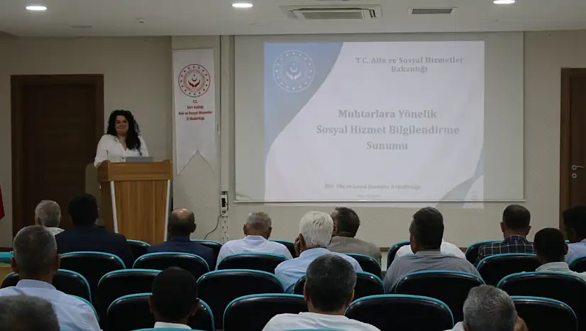 Siirt'te Muhtarlara Sosyal Hizmetler Eğitimi Verildi