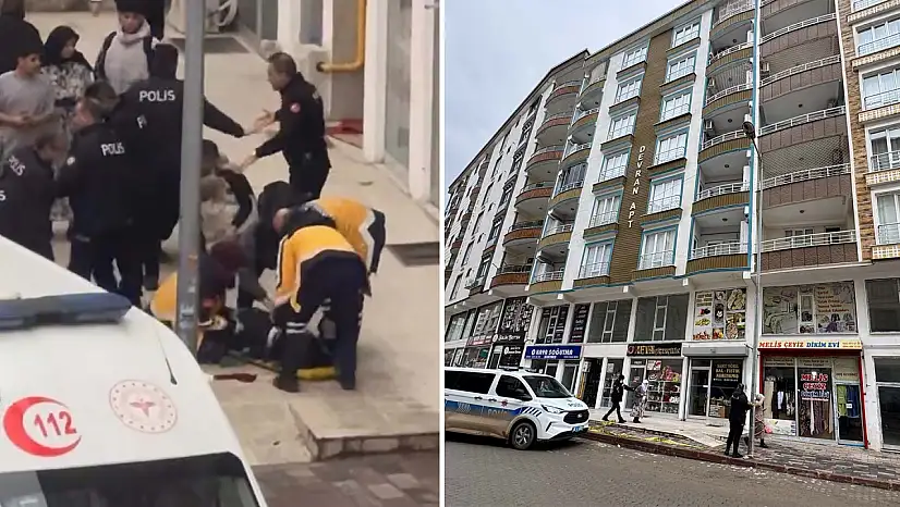 Siirt'te Nihat Aykut Caddesi'nde 3. kattan düşen kadın ağır yaralandı