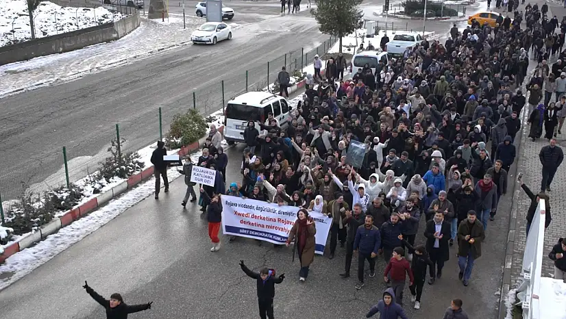 Siirt'te protesto yürüyüşüne polis müdahalesi