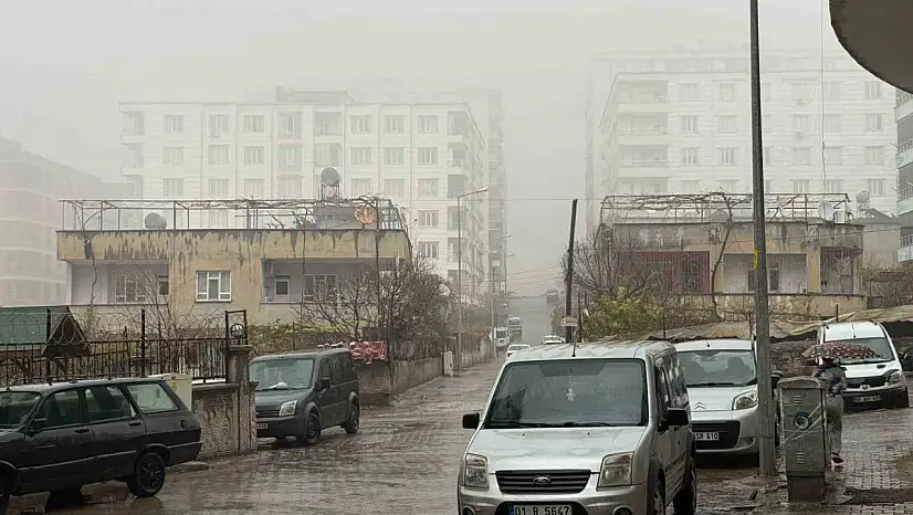 Siirt'te sis ve sağanak yağış etkili oldu