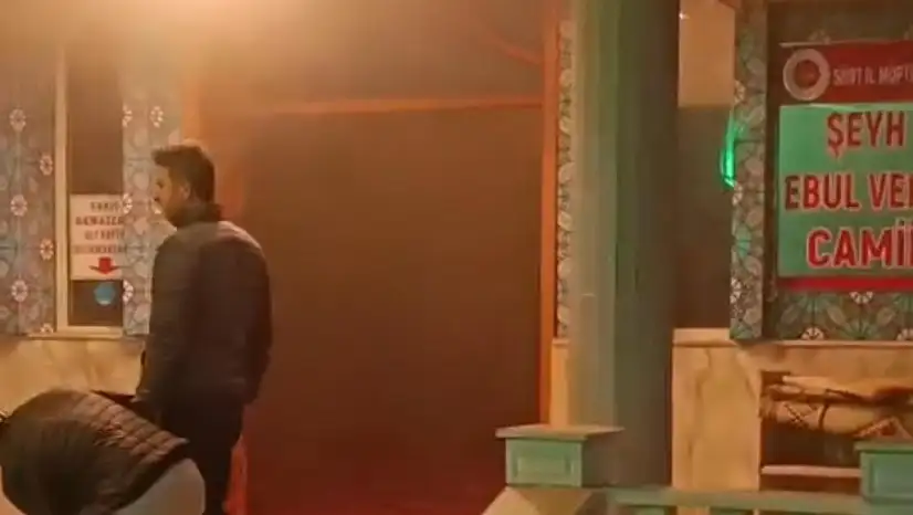 Siirt'te Üşüdüğü İçin Camiyi Yakan Şüpheli Gözaltına Alındı