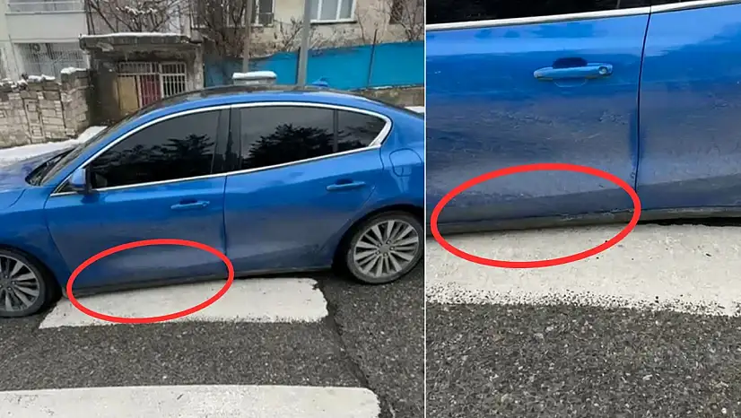 Siirt'te yapılan kasis araca zarar verdi: Vatandaştan belediyeye tepki