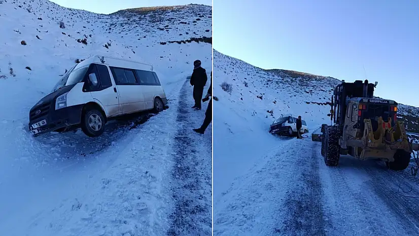 Siirt'te Yolcu Minibüsü Şarampole Yuvarlandı