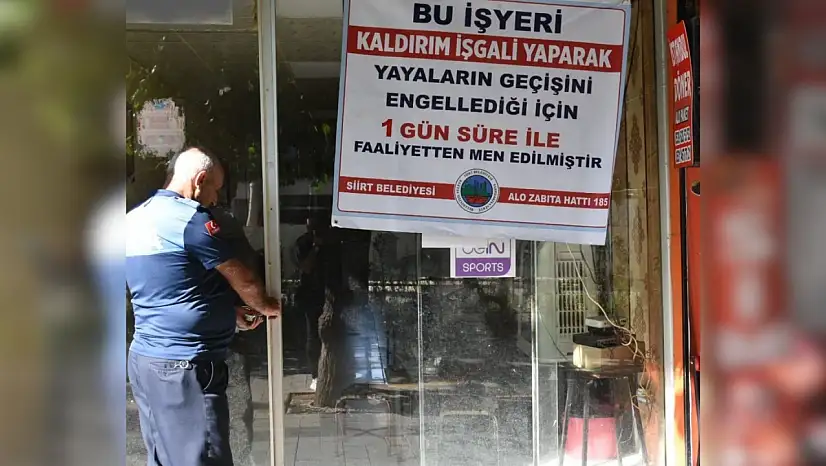 Siirt'te Zabıta Denetimlerinde İki İşletmeye Geçici Kapatma Cezası