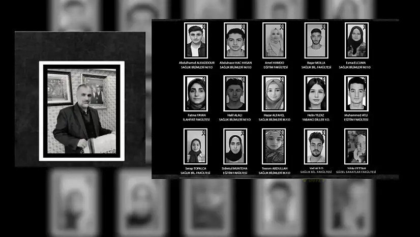 Siirt Üniversitesi, depremde hayatını kaybeden öğrenci 15 öğrencisini ve öğretim görevlisini unutmadı