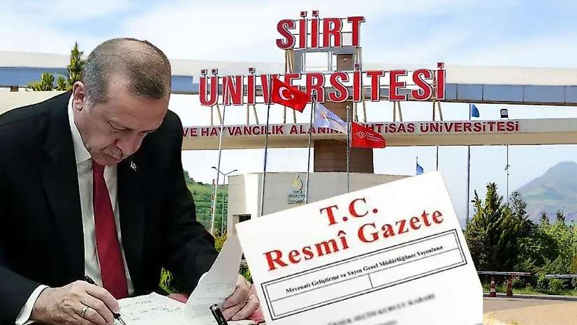 Siirt Üniversitesi'nde 36 Dolu Kadronun Derecesi Yeniden Düzenlendi
