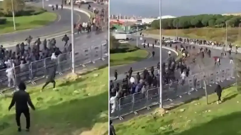 Süper Kupa finali öncesi taraftarlar arasında kavga çıktı