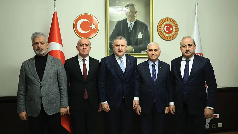 TBMM'de Siirt heyetinden Gençlik ve Spor Bakanı Bak'a ziyaret