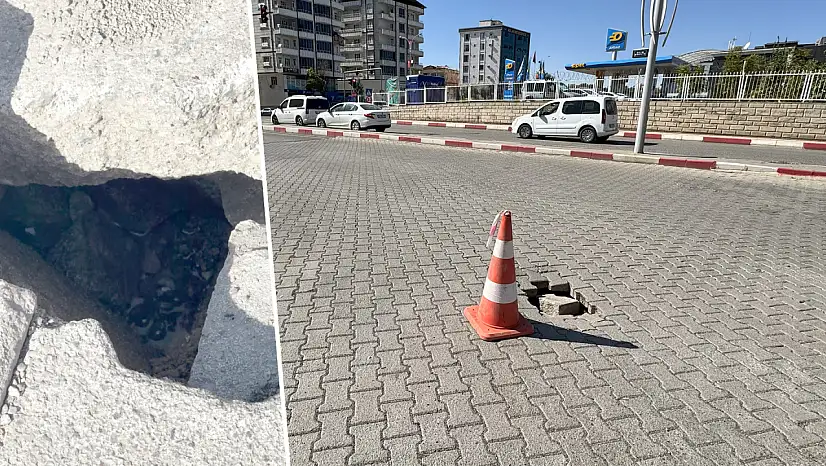 Siirt'te Turan Beyazıt-Mehmet Süre Kavşağında Göçük Meydana Geldi