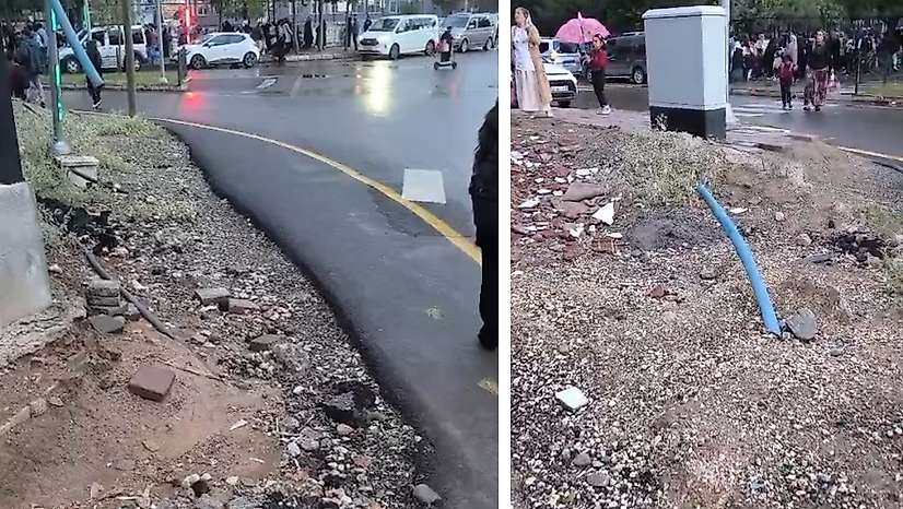 Siirt'te Okul Yolunda Tehlike: Kaldırım Yok, Kablolar Dışarıda!