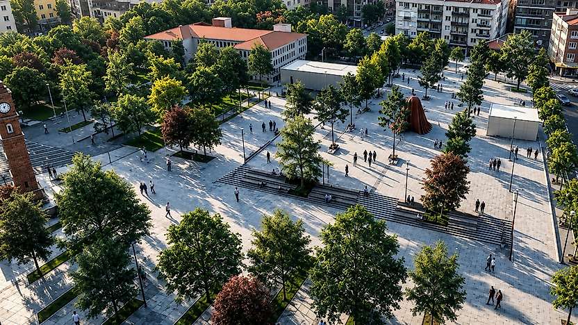Siirt 15 Temmuz Demokrasi Meydanı'nda üstyapı ve çevre düzenleme çalışmaları başlıyor