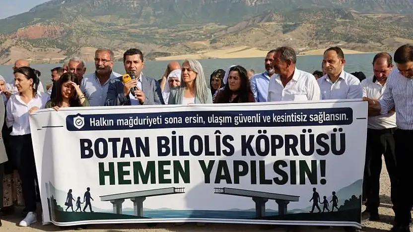 7 Yıldır Beklenen Köprü İçin Siirt'te Ses Yükseldi! DBP Eş Genel Başkanı Uçar'da Açıklamaya Katıldı