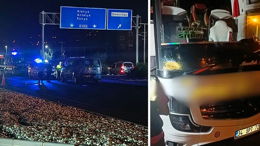 Alanya'da Siirtli firmaya ait yolcu otobüsü yayaya çarptı: 1 ölü